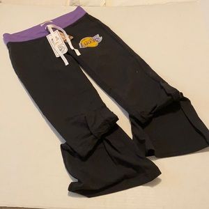 Lakers flared yoga pants w/ drawstring waist